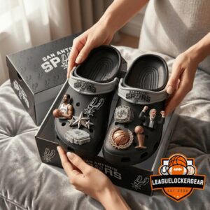 San Antonio Spurs Championships Crocs With Charms