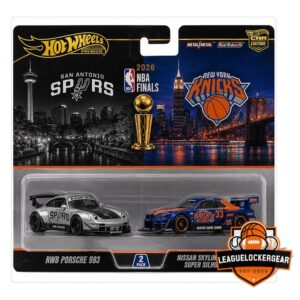 2026 NBA Finals Hot Wheels Spurs vs Knicks Diecast Collectible Cars
