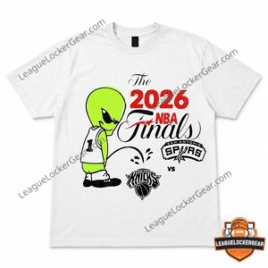 2026 NBA Finals Spurs Wemby Alien Pee On Knicks T-Shirt