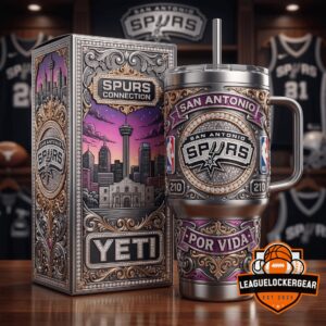 San Antonio Spurs Cityscape Por Vida Embellished Tumbler