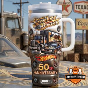 Smokey and the Bandit 50th Anniversary Hot Wheels Burt Handled Tumbler