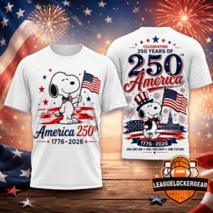 Snoopy 250th Anniversary of America 1776-2026 T-Shirt