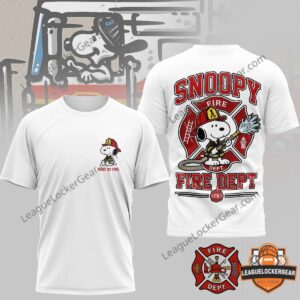 Snoopy Firefighter Fire Dept T-Shirt