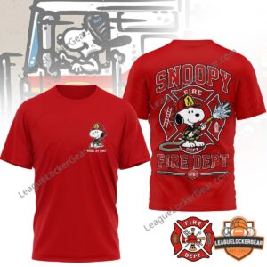 Snoopy Firefighter Fire Dept T-Shirt