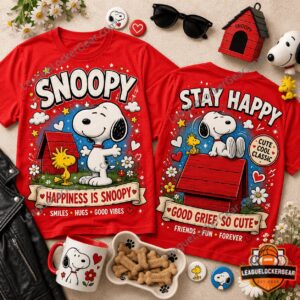 Snoopy Happiness Is Snoopy Stay Happy T-Shirt