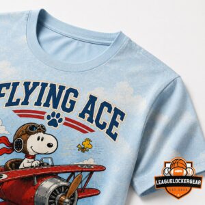 Snoopy Peanuts 41st Anniversary Flying Ace 1985-2026 T-Shirt
