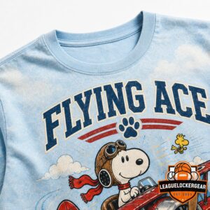 Snoopy Peanuts 41st Anniversary Flying Ace 1985-2026 T-Shirt