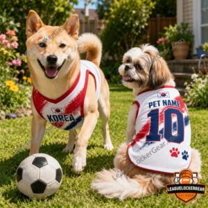Korea National Football Team World Cup 2026 Custom Pet Jersey