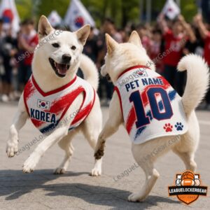 Korea National Football Team World Cup 2026 Custom Pet Jersey