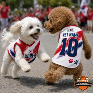 Korea National Football Team World Cup 2026 Custom Pet Jersey