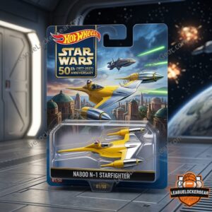 Star Wars 50th Anniversary Naboo N-1 Starfighter Hot Wheels Model