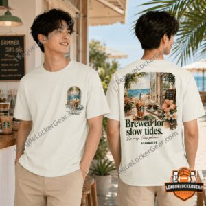 Starbucks Coffee Coastlines Brewed for Slow Tides T-Shirt