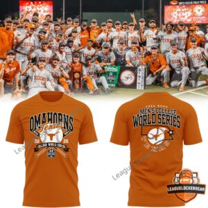 Texas Longhorns 2026 NCAA Men's College World Series Omahhorns T-Shirt
