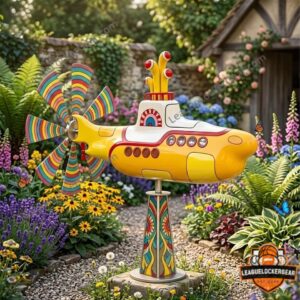 The Beatles Yellow Submarine Garden Wind Spinner