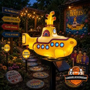 The Beatles Yellow Submarine Solar Garden Light