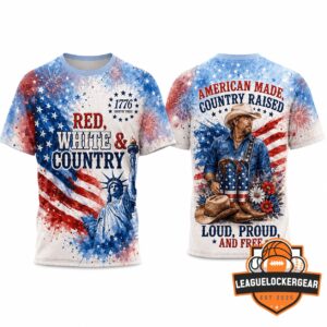 Toby Keith American Made Country Raised 1776 Patriotic T-Shirt
