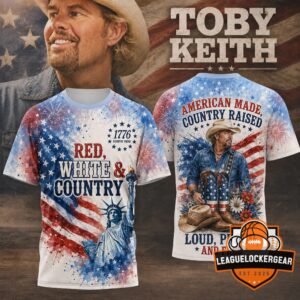Toby Keith American Made Country Raised 1776 Patriotic T-Shirt