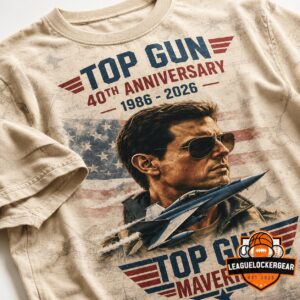 Top Gun Maverick 40th Anniversary 1986-2026 T-Shirt