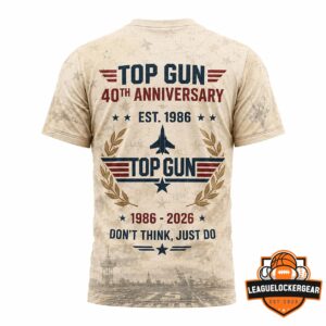 Top Gun Maverick 40th Anniversary 1986-2026 T-Shirt