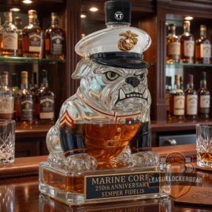United States Marine Corps 250th Anniversary Whiskey Decanter