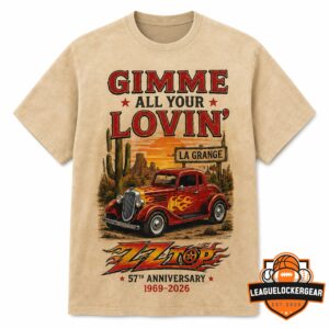 ZZ Top 57th Anniversary Gimme All Your Lovin' La Grange T-Shirt