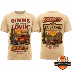 ZZ Top 57th Anniversary Gimme All Your Lovin' La Grange T-Shirt