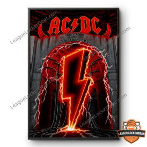 AC/DC PWR UP Tour 2026 Ohio Stadium Poster