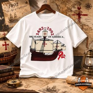 Shia LaBeouf Christopher Columbus 1492-1992 500 Years of America Ship T-Shirt