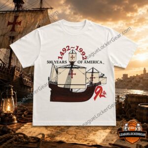 Shia LaBeouf Christopher Columbus 1492-1992 500 Years of America Ship T-Shirt