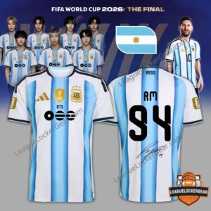 Argentina x BTS Haft Time Show FIFA World Cup 2026 Jersey