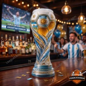 Argentina World Cup 2026 Winners Trophy Beer Glass