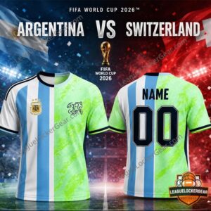 Argentina vs Switzerland FIFA World Cup 2026 Football Jersey