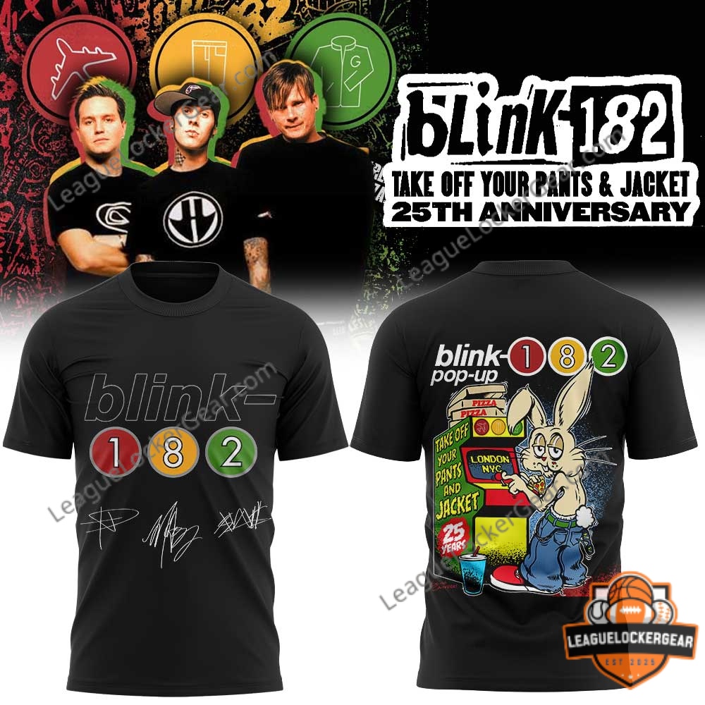 Blink-182 Take Off Your Pants & Jacket 25th Anniversary 2026 T-Shirt