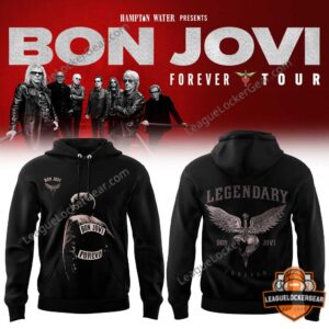 Bon Jovi Forever Tour Black Hoodie