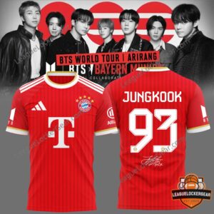 BTS FC Bayern Munich Jungkook Football Jersey