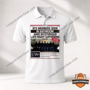 BTS MV Teaser Newspaper Tabloid Bathroom T-Shirt