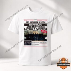 BTS MV Teaser Newspaper Tabloid Bathroom T-Shirt