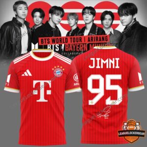 BTS World Tour Arirang Bayern Munich JIMNI Football Jersey