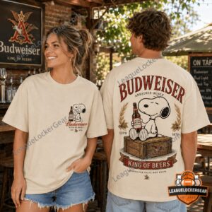 Budweiser Snoopy King of Beers Est 1876 T-Shirt