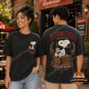 Budweiser Snoopy King of Beers Est 1876 T-Shirt