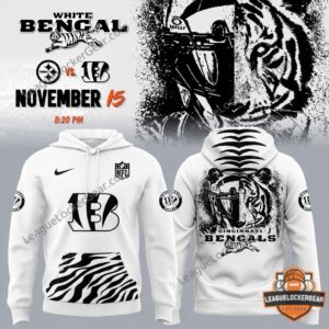 Cincinnati Bengals White Bengal 2026 Game Day Hoodie