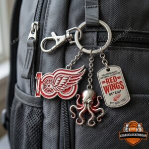 Detroit Red Wings 100th Anniversary Keychain