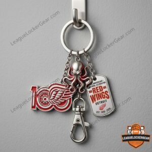 Detroit Red Wings 100th Anniversary Keychain