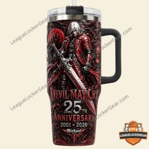Devil May Cry 25th Anniversary 2001-2026 Tumbler with Handle