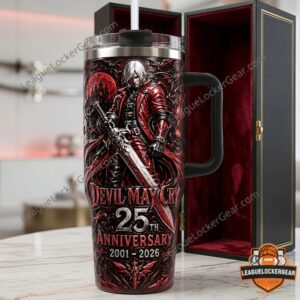 Devil May Cry 25th Anniversary 2001-2026 Tumbler with Handle