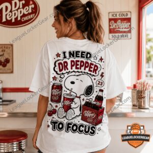Dr Pepper Snoopy Snoopy Time I Need To Focus T-Shirt