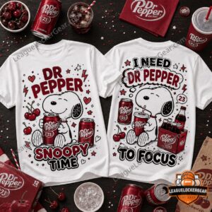 Dr Pepper Snoopy Snoopy Time I Need To Focus T-Shirt