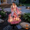 Elvis Presley King Of Rock And Roll Solar Garden Pink Light