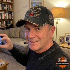 Falkland Islands Veteran Forever Remembered Poppy Baseball Cap