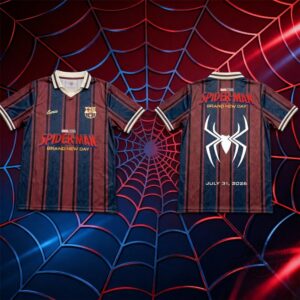 FC Barcelona Spider-Man Brand New Day Soccer Jersey